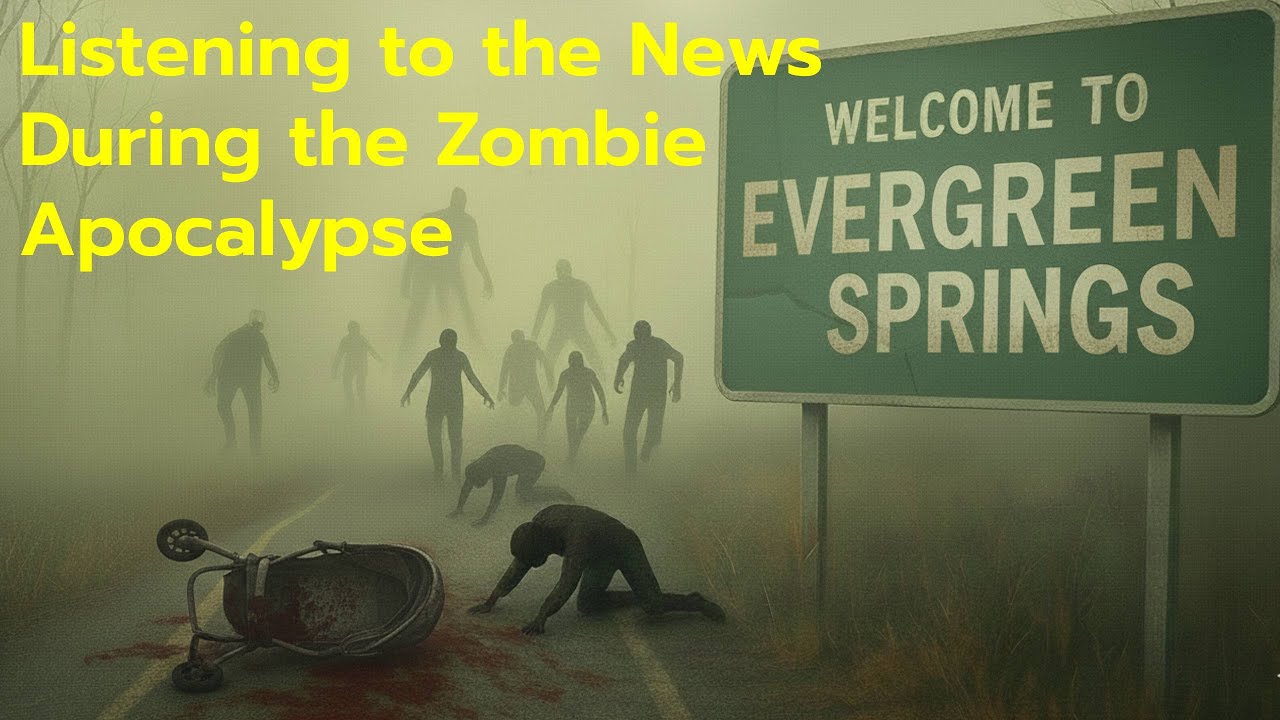 Fog Zombie Apocalypse Ambience | Emergency News | Apocalypse Radio | Horror Drama Survival Broadcast