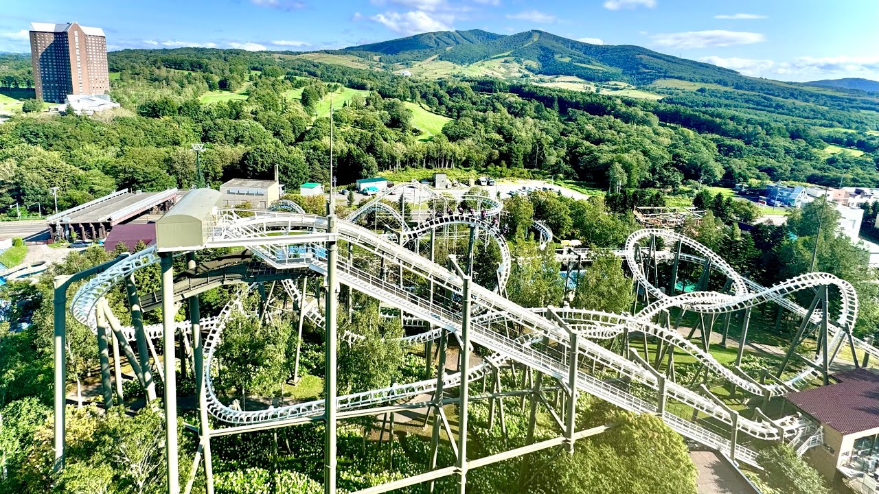 【最新】 ルスツリゾート遊園地にある絶滅危惧種を含む全コースターをイッキ見！ on-ride POV (乗車映像)