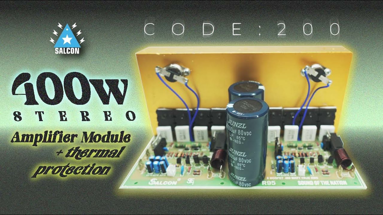 400 Watt Stereo Amplifier (200) : Let's Connect