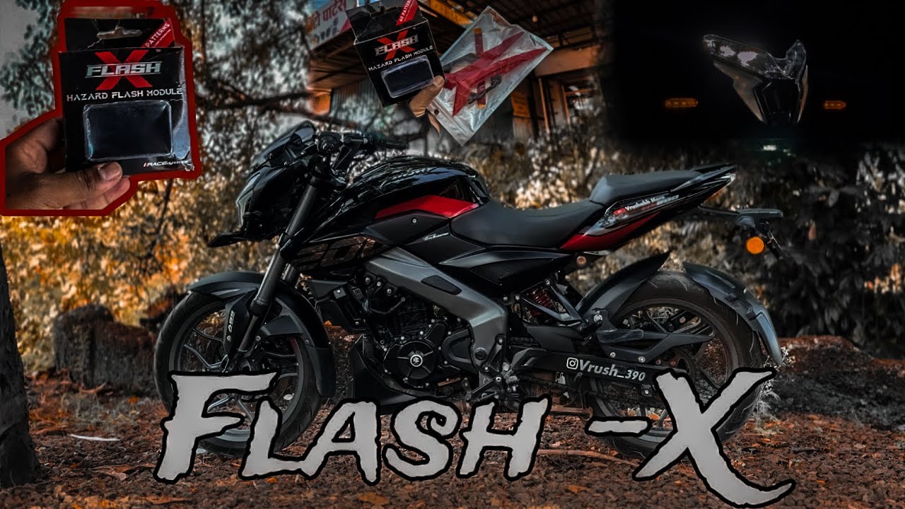 NS200 Flash-X- | Hazard Flasher Module | Plug And Play | Race Dynamic | For All Bikes | VrushabhVlog