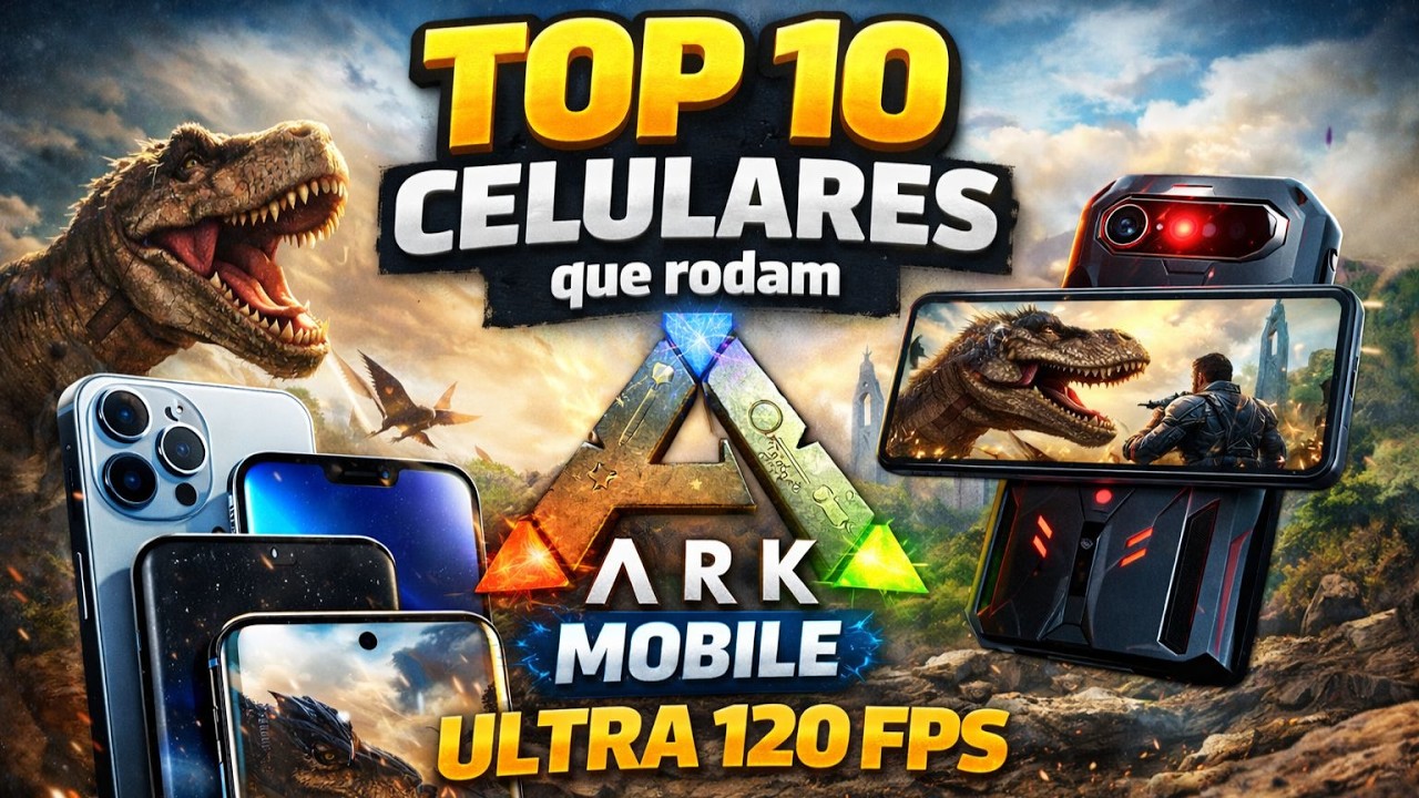 Top 10 celulares que rodam ARK MOBILE no ULTRA 120FPS sem LAG