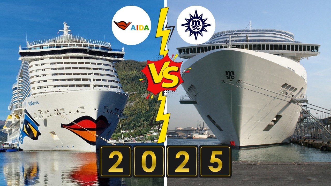 AIDA vs MSC Cruises 2025 | Der große Kreuzfahrt-Vergleich – Welche Reederei passt zu dir?