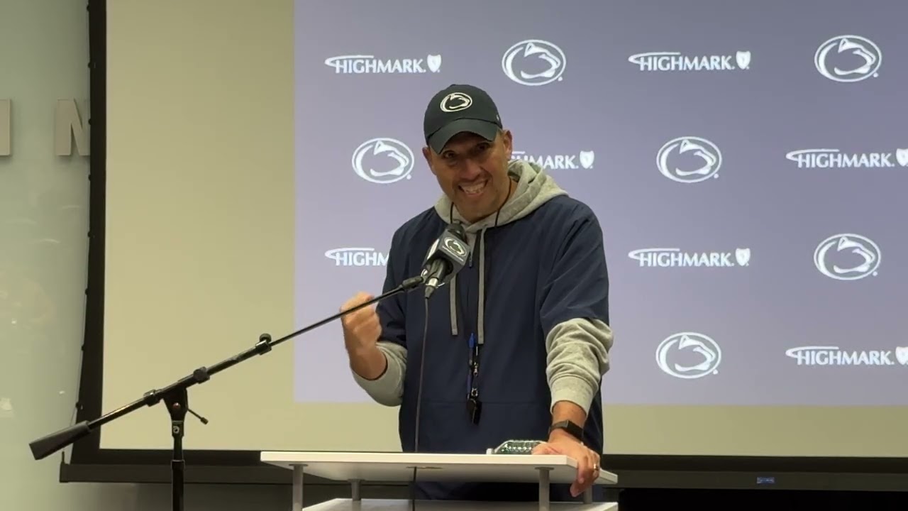 Penn State Football HC Matt Campbell Talks Taylor Mouser, Spring Practice Standouts on Offense
