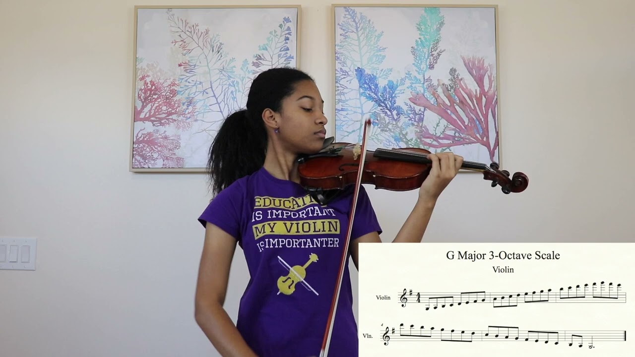 G Major 3-Octave Scale - Ava's Violin Studio