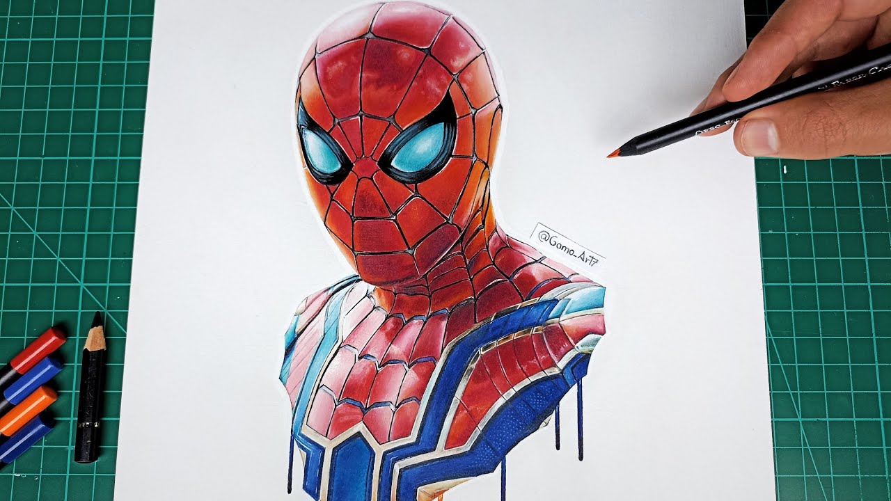 Cómo dibujar a Spiderman realista paso a paso 