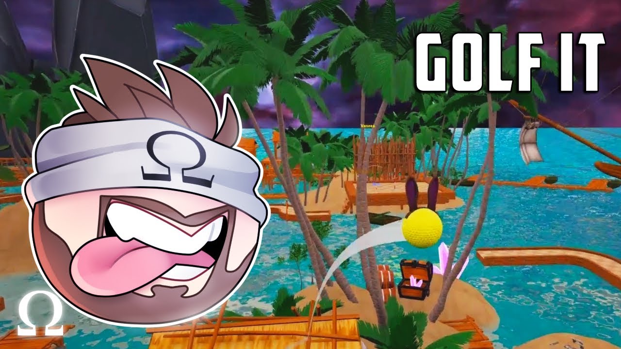 SLIPPERY HOLE-IN-ONE MAP! |  Golf It Funny Moments #19 Ft. Jiggly, Vanoss, Moo