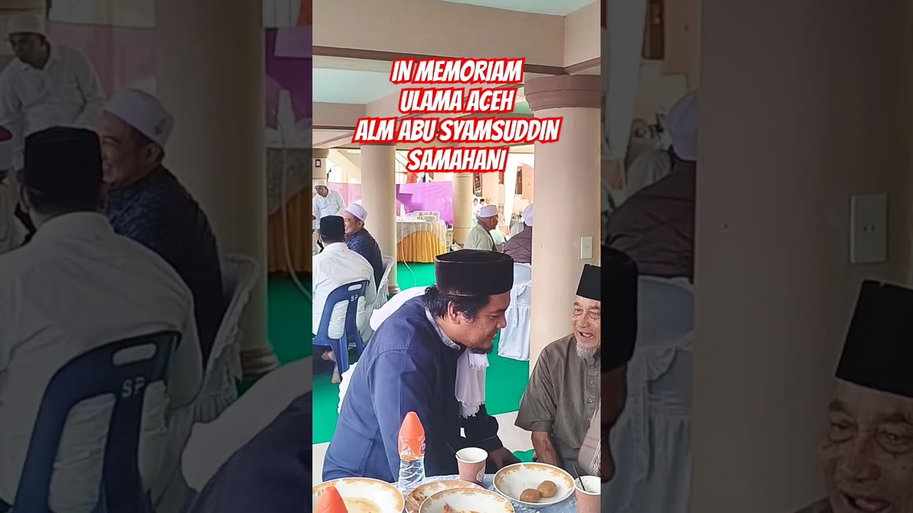 Alm Ulama Aceh Abu Syamsuddin Samahani Aceh Besar