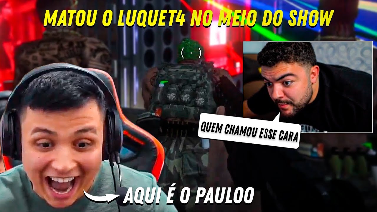 PAULINHO INVADIU O SHOW DO MC CABELINHO 😱 É MATOU O LUQUET4!