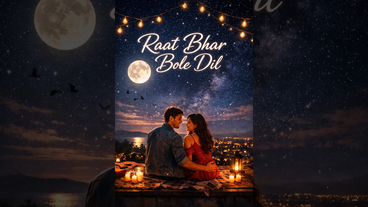 🌙 Raat Bhar Bole Dil ❤️,,, Midnight Romantic Vibes. ✨Feel The Love All Night 💕