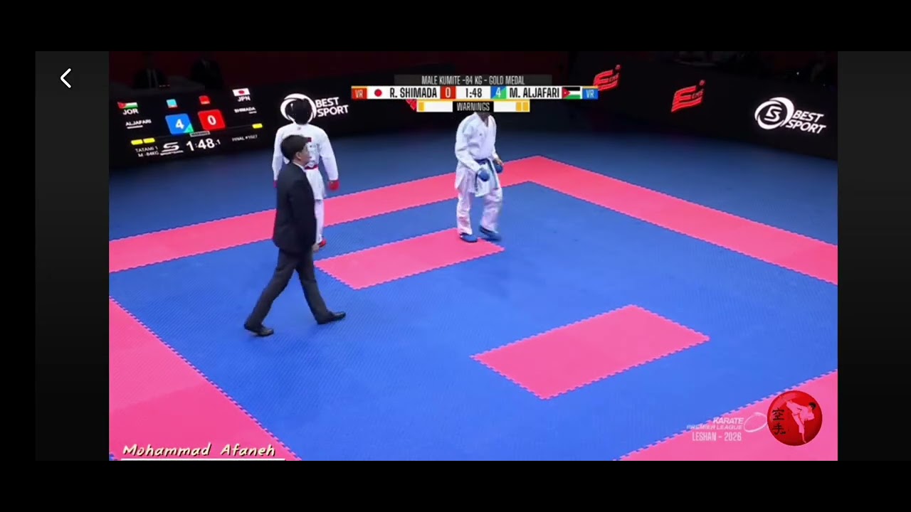 Mohammed Aljafari JOR 🇯🇴 VS Rikito Shimada JPN 🇯🇵 Leshan premier league final gold medal Bout