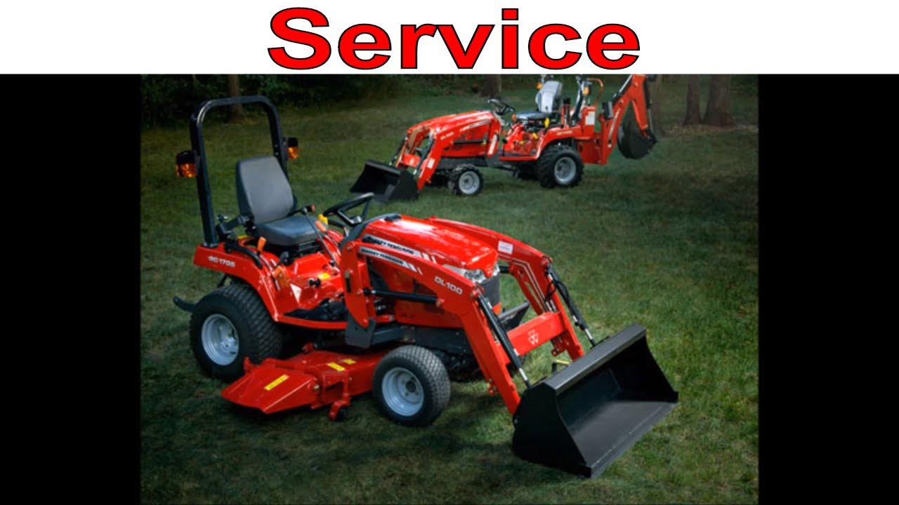 Massey Ferguson GC1705 50 hour service tractor Part 1