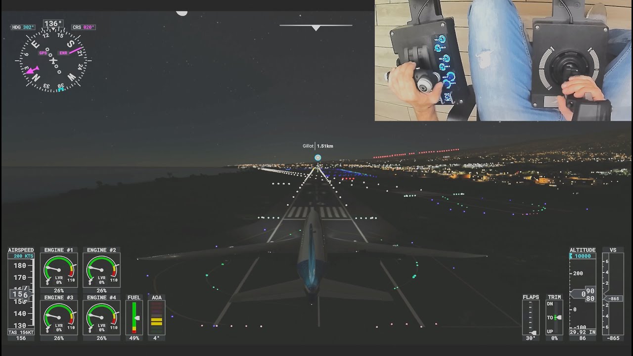 Boeing747 - Logitech X56 | Microsoft Flight Simulator - Landing