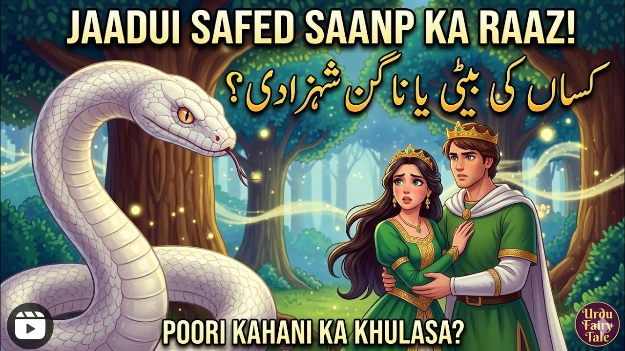 غریب کسان کی بیٹی اور جادوئی سفید سانپ کا راز 🐍✨ | Urdu Fairy Tale