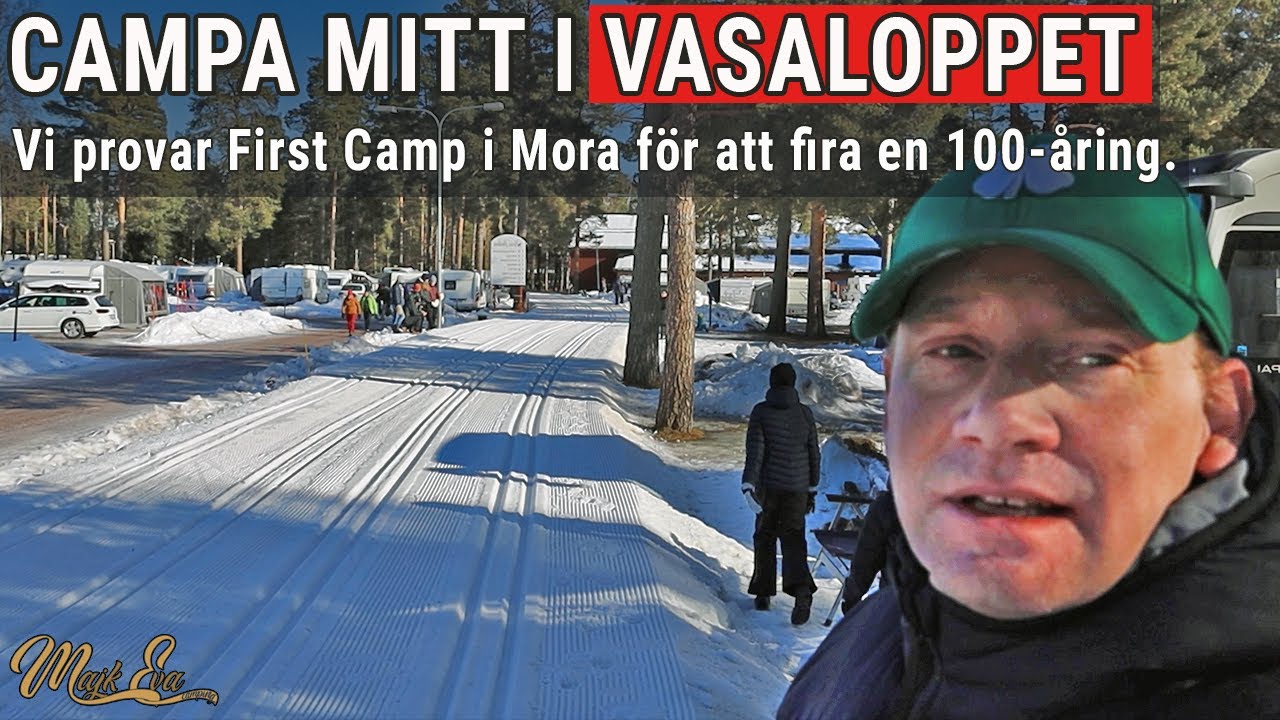 EUPHORIAAAAA... Vi står på camping i Mora?! Fränt! #vasaloppet