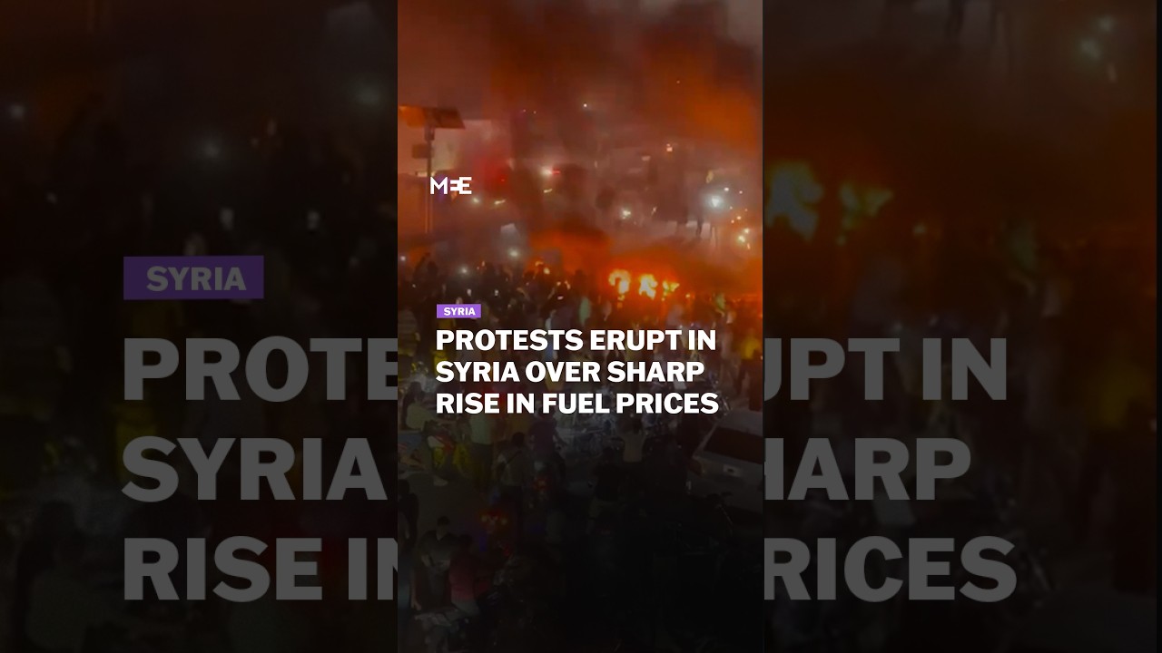 Protests erupt across Syria over sharp fuel price hikes