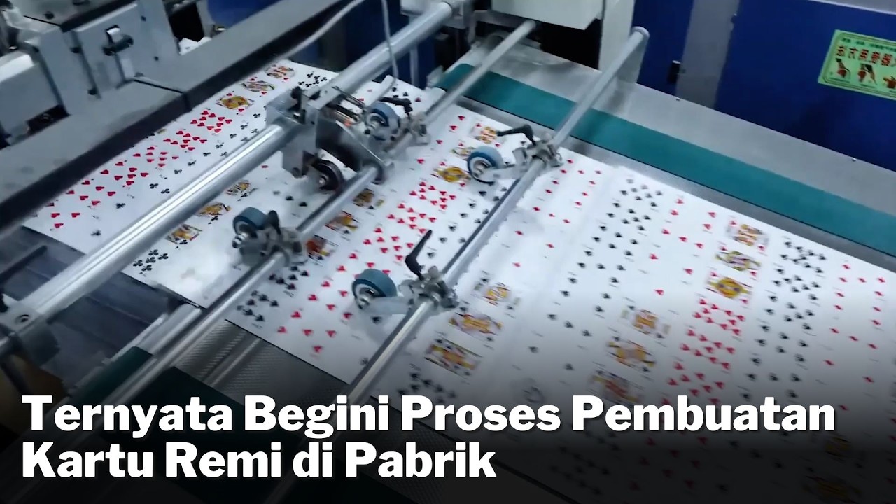 Ternyata Begini Proses Pembuatan Kartu Remi di Pabrik #karturemi #playingcards