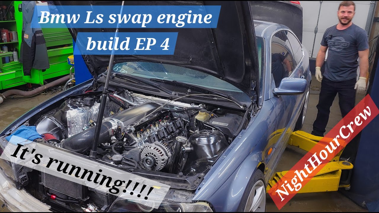 BMW Ls swap engine build EP.4 ITS RUNNING!!!!!