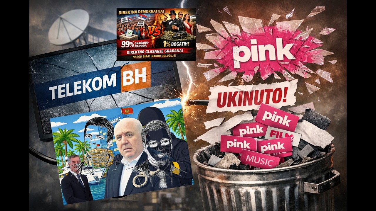 PINK IZBAČEN iz PONUDE TELEKOM BiH. UHAPŠEN ACO ĐUKANOVIĆ. ALO POKUPOVAO POLA TV STANICA u SRBIJI...