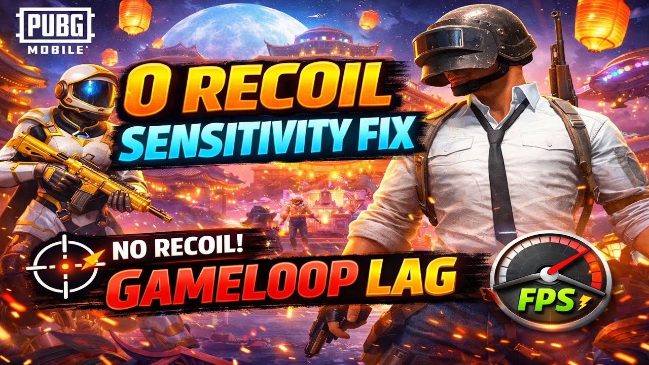 I AM BACK | The best 0 recoil sensitivity of every gun | Best gameloop settings Pubg Mobile (part01)