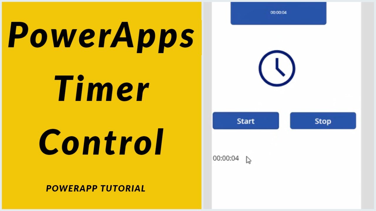 Управление таймером PowerApps