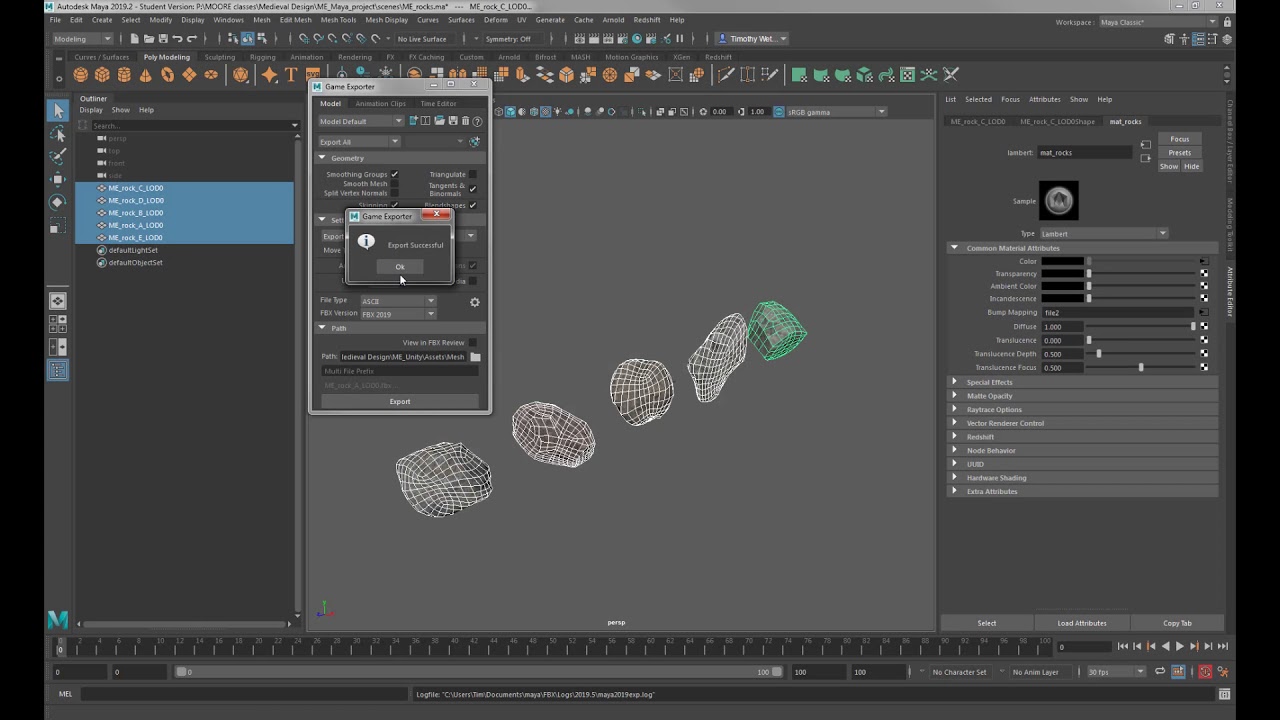 Maya Models to Unity - Part 1
