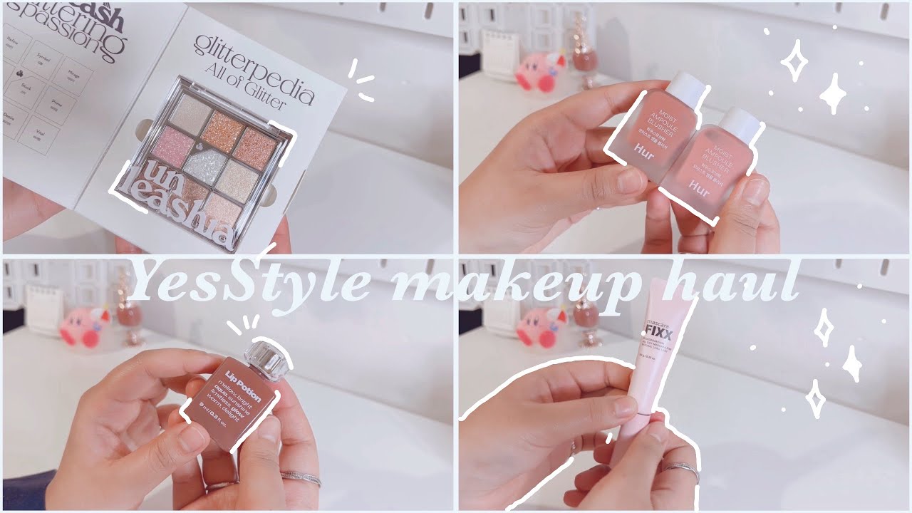 YesStyle makeup haul (Colorgram, unleashia, lip potion🌸✨) | Leena Land