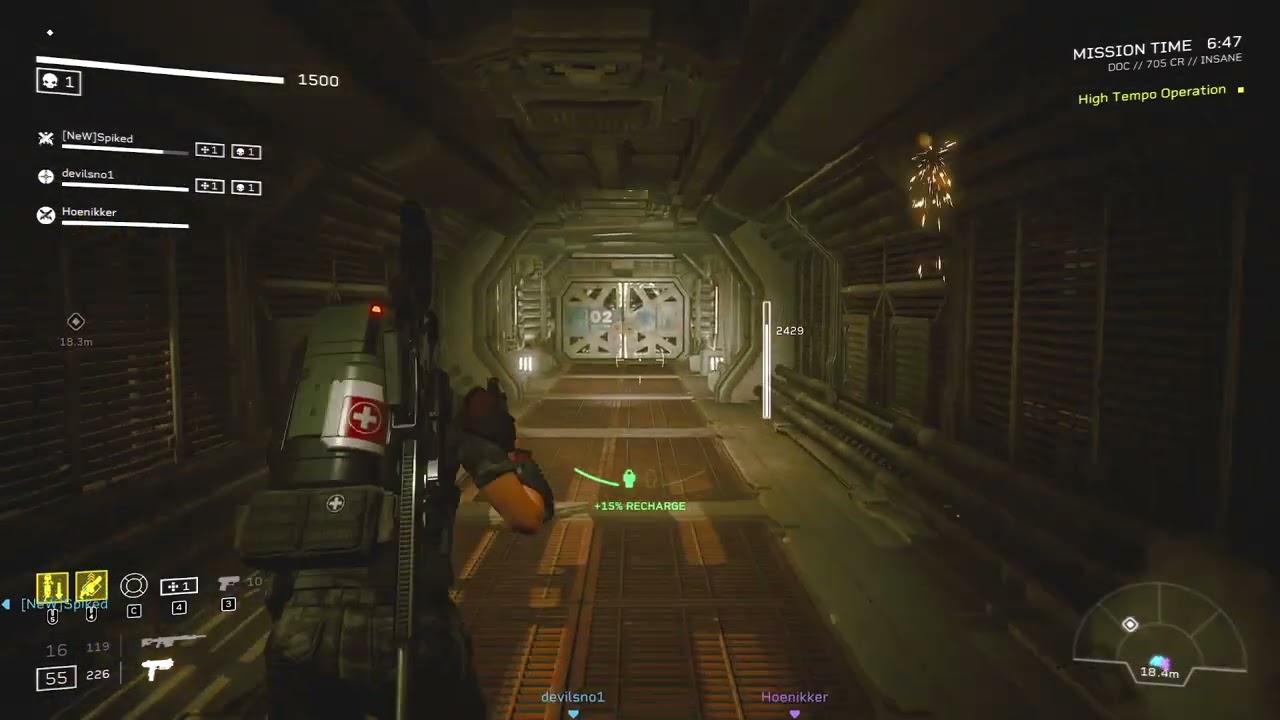 Aliens Fireteam Elite | Insane | 20 min speed run (HTO) | Hunter Doc Gameplay