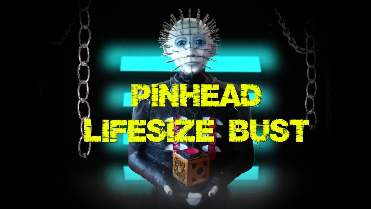 Pinhead paper mache bust