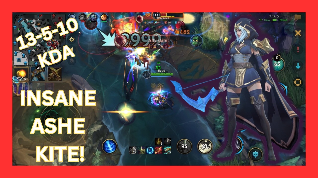 INSANE ASHE GAMEPLAY (13/5/10) 🏹 | Wild Rift Ranked Carry
