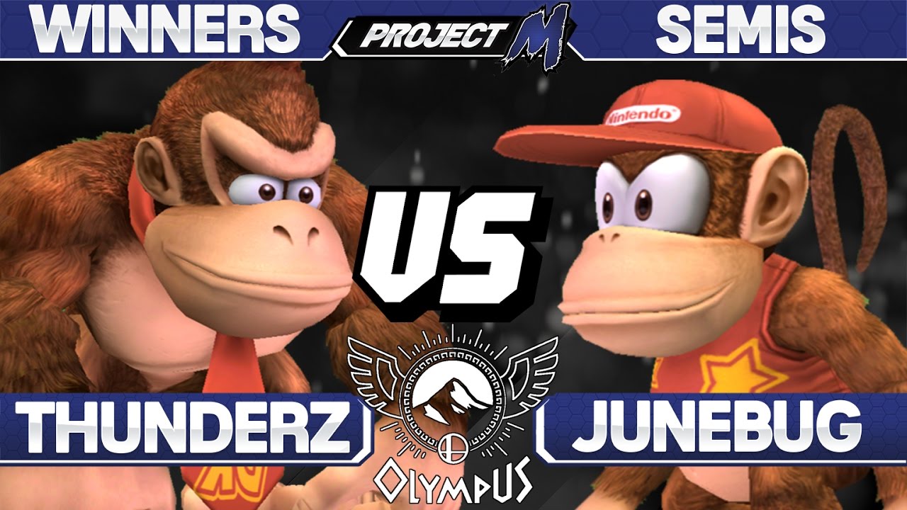 Olympus - ThundeRzReiGN (Donkey Kong) vs Junebug (Diddy Kong) - PM Winners Semis - Project M