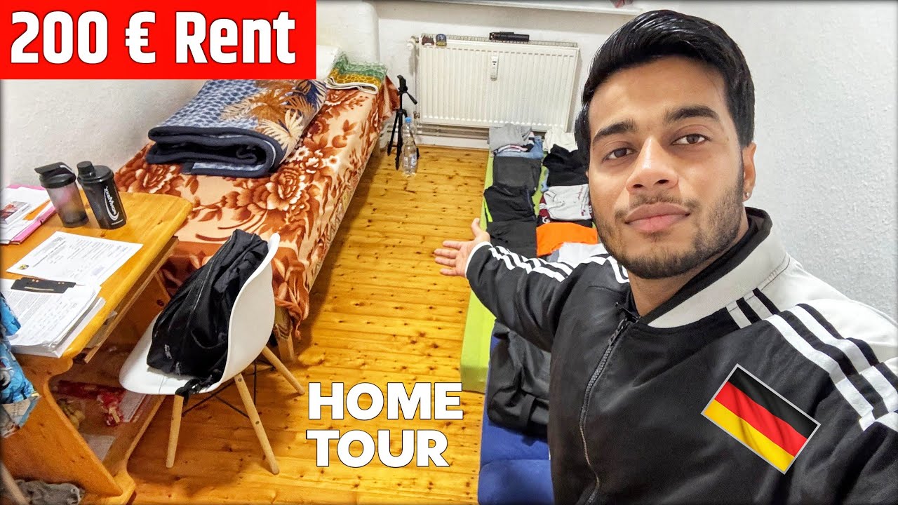 200€ Student Apartment in Germany 🇩🇪 |  Home Tour | Accommodation in Germany
