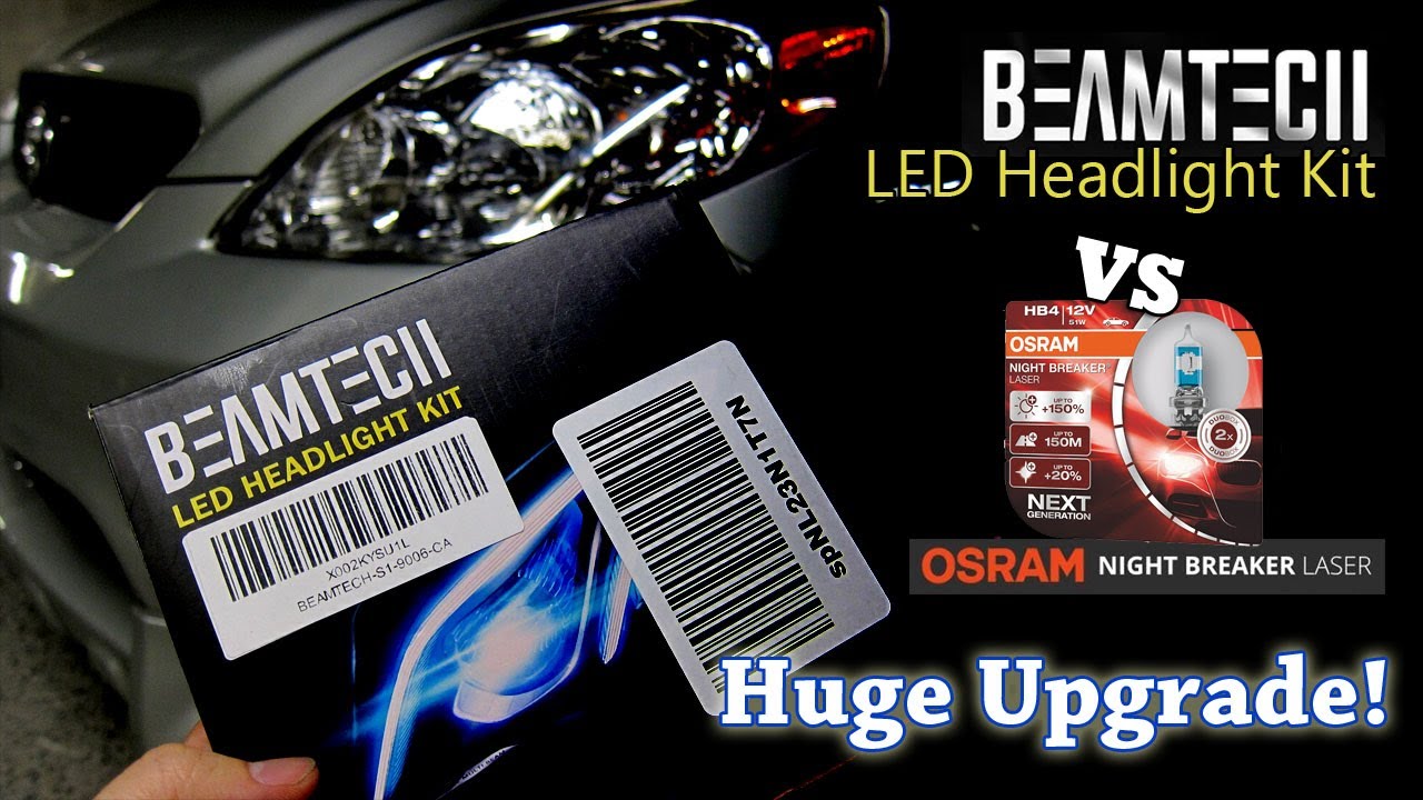 BEAMTECH LEDs vs Night Breaker Laser Halogens