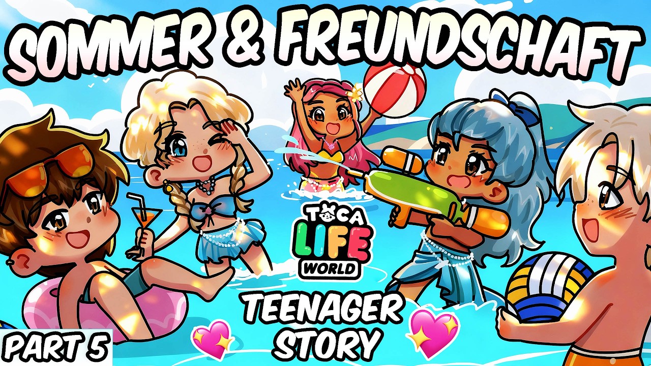 PART 5 ☀️ MEINE CLIQUE & DIE ABSCHLUSSFAHRT ANS MEER 🍦SONNE, DRAMA & DRAMA✨TOCABOCA STORY WITH VOICE
