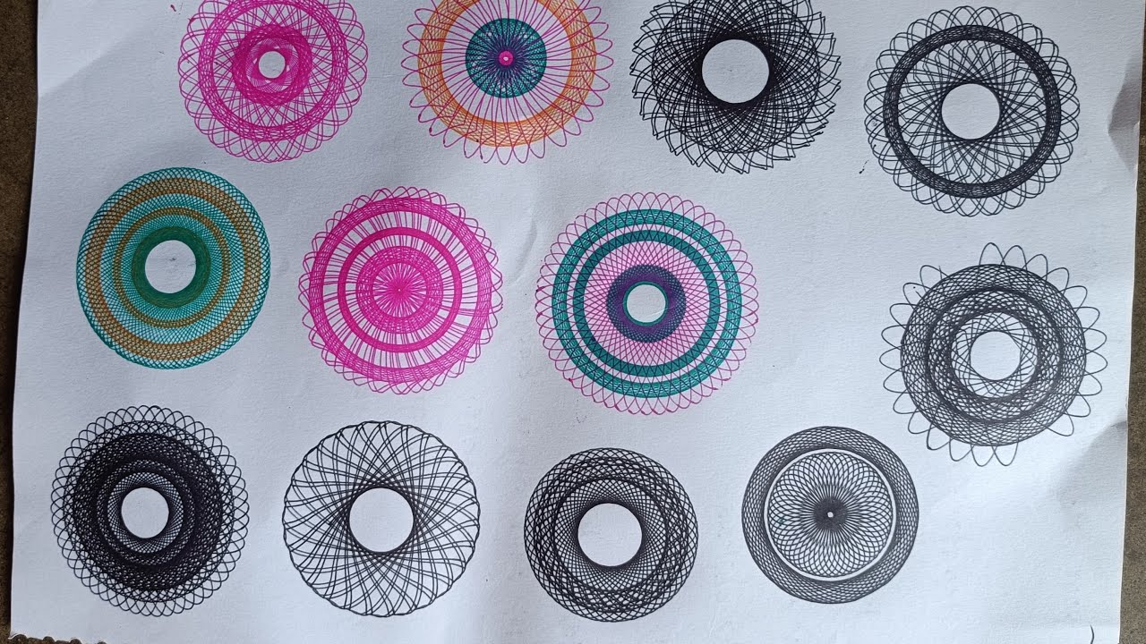 Spirograph drawing art tutorials 😍. #shorts #satisfying #ytshorts #2024 #live #usa #viral