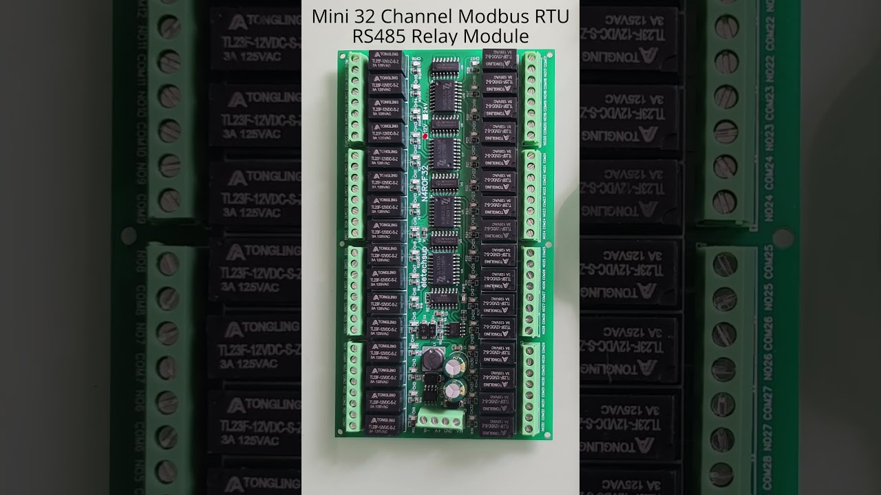 Mini 32 Channel Modbus RTU RS485 Relay Module