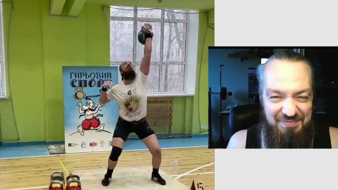 Поштовх + висновки, гиря 24 кг. довгим циклом,10 хв., одна зміна рук 150(148) Все по правді о вправі