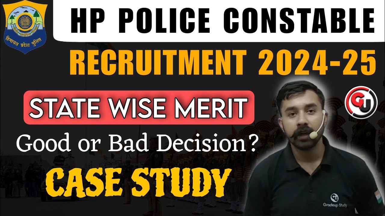 HP Police Constable Bharti 2024 || State Wise Merit - किसको फायदा किसको नुकसान ?
