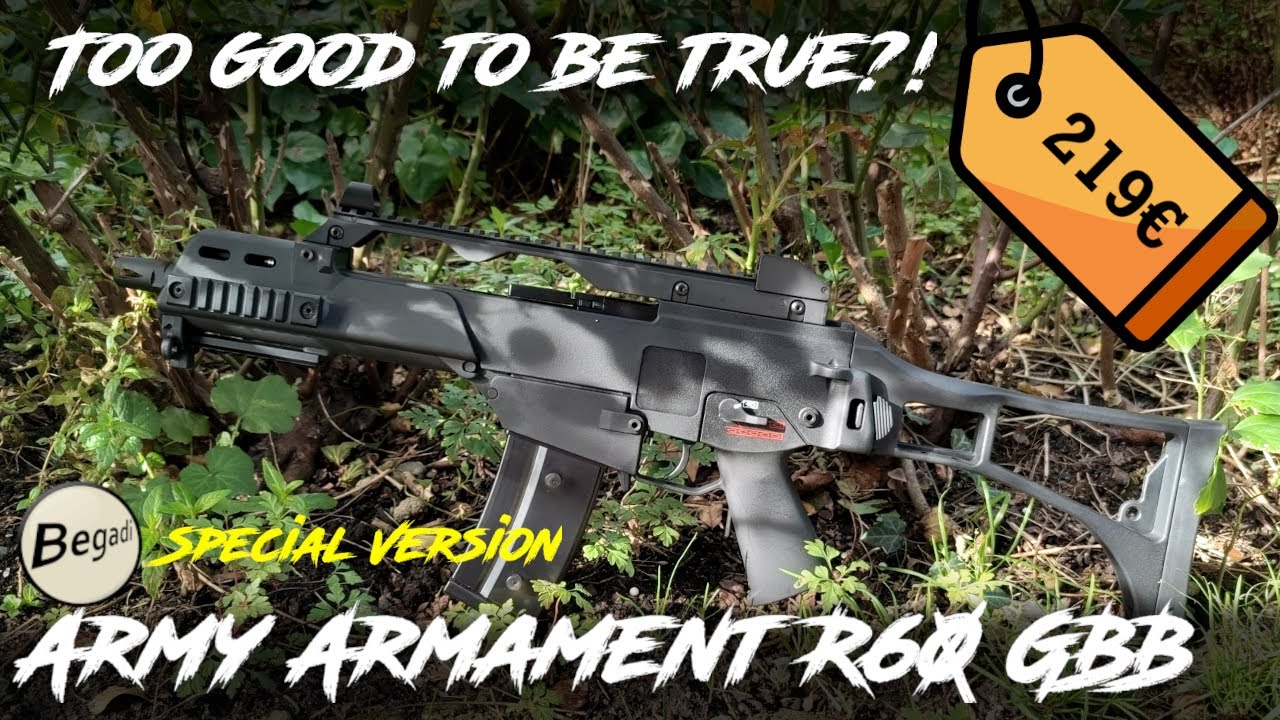 How competitive is this beginner Airsoft GBBR? | Review: Army Armament R60 / Begadi Special Version