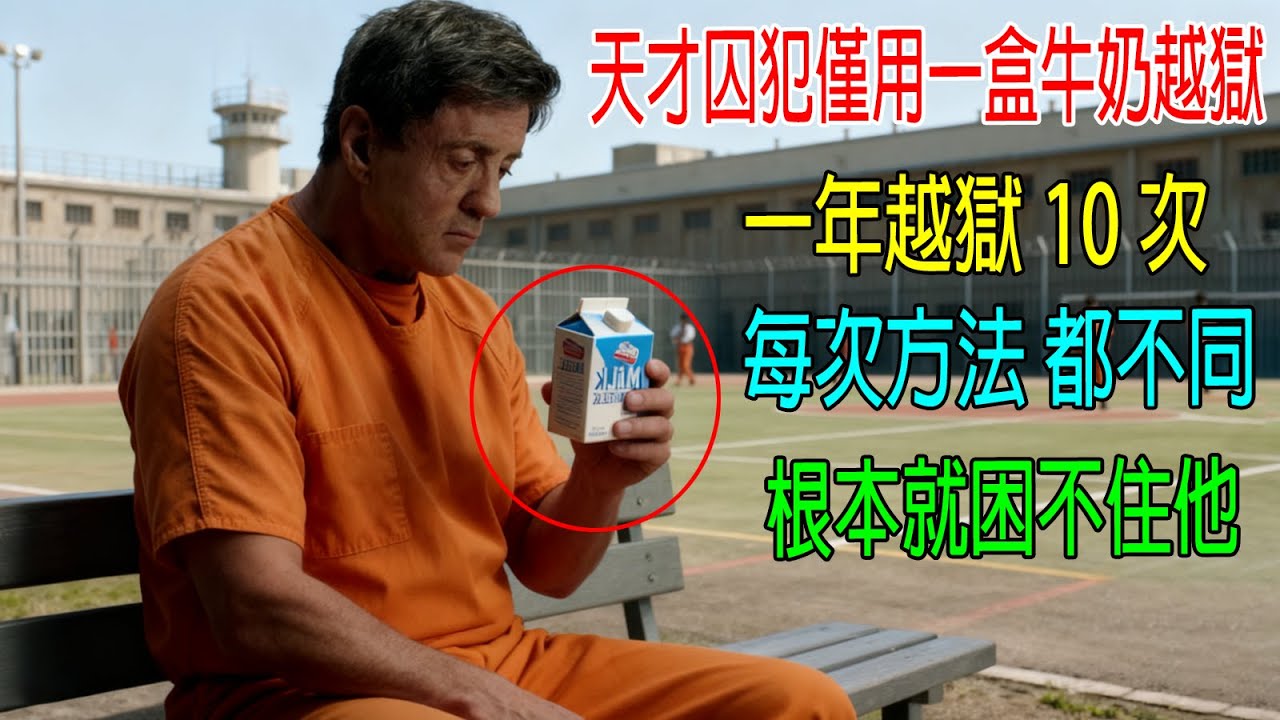 天才囚犯僅用一盒牛奶越獄，1年越獄10次，每次方法都不同，根本就困不住他！