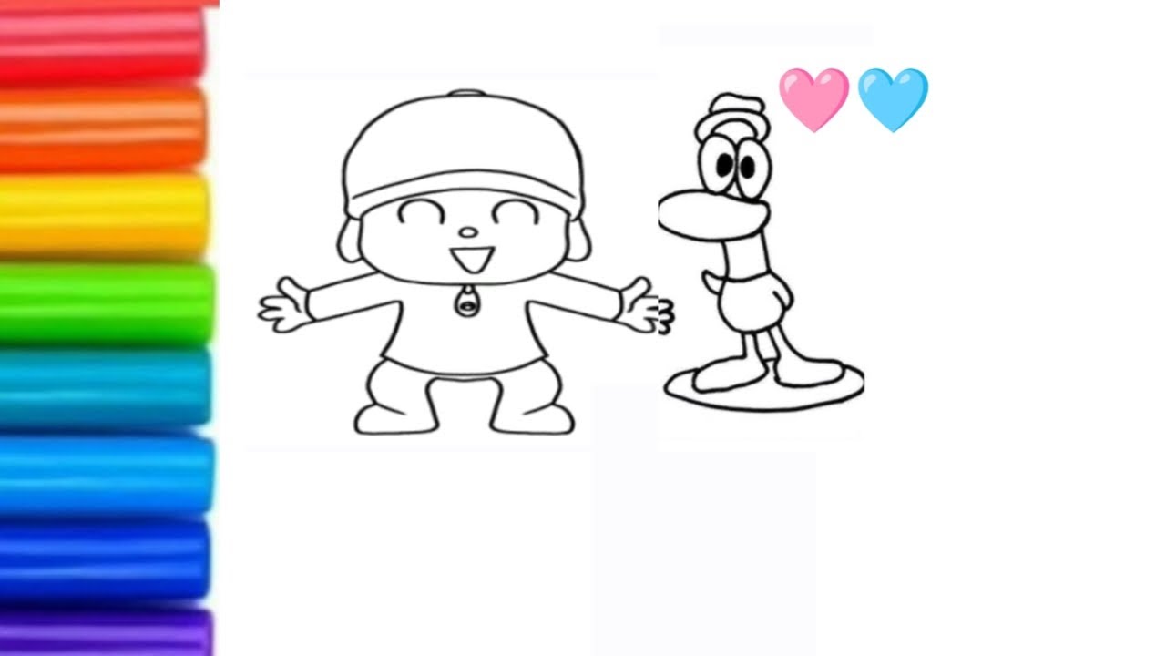 Cute 🥰🥰 pocoyo drawing | drawing for kids | step by step pocoyo drawing | pocoyo drawing | pocoyo