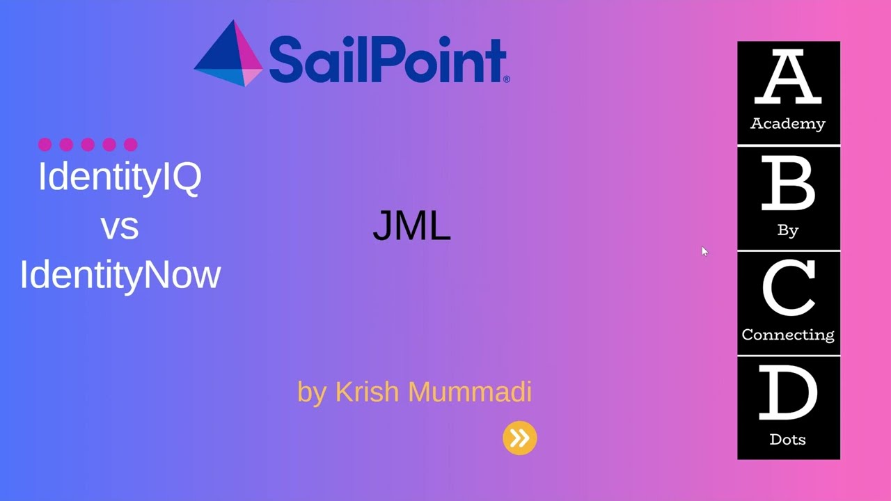 JML | SailPoint IdentityIQ vs IdentityNow | Lifecycle events | Joiner | Mover | Leaver