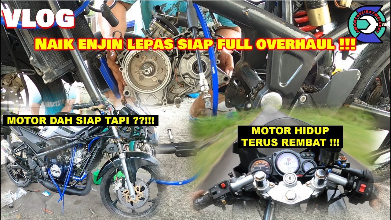 VLOG KAWASAKI RR150 | PASANG BLOCK | LEPAS OVERHAUL TERUS REMBAT | NAIK ENJIN SORANG | TEST PICKUP