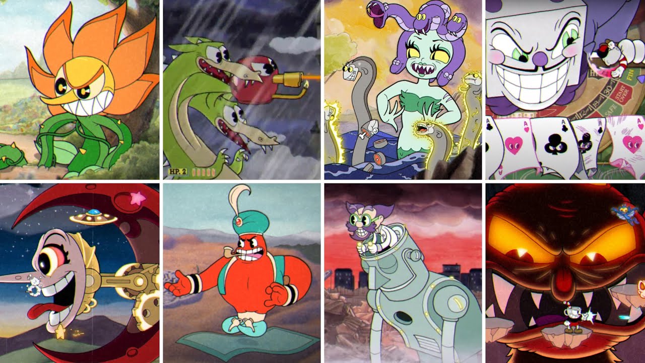 ☕CUPHEAD Full Game ☕ - ALL BOSSES - Walkthrough (No commentary!)