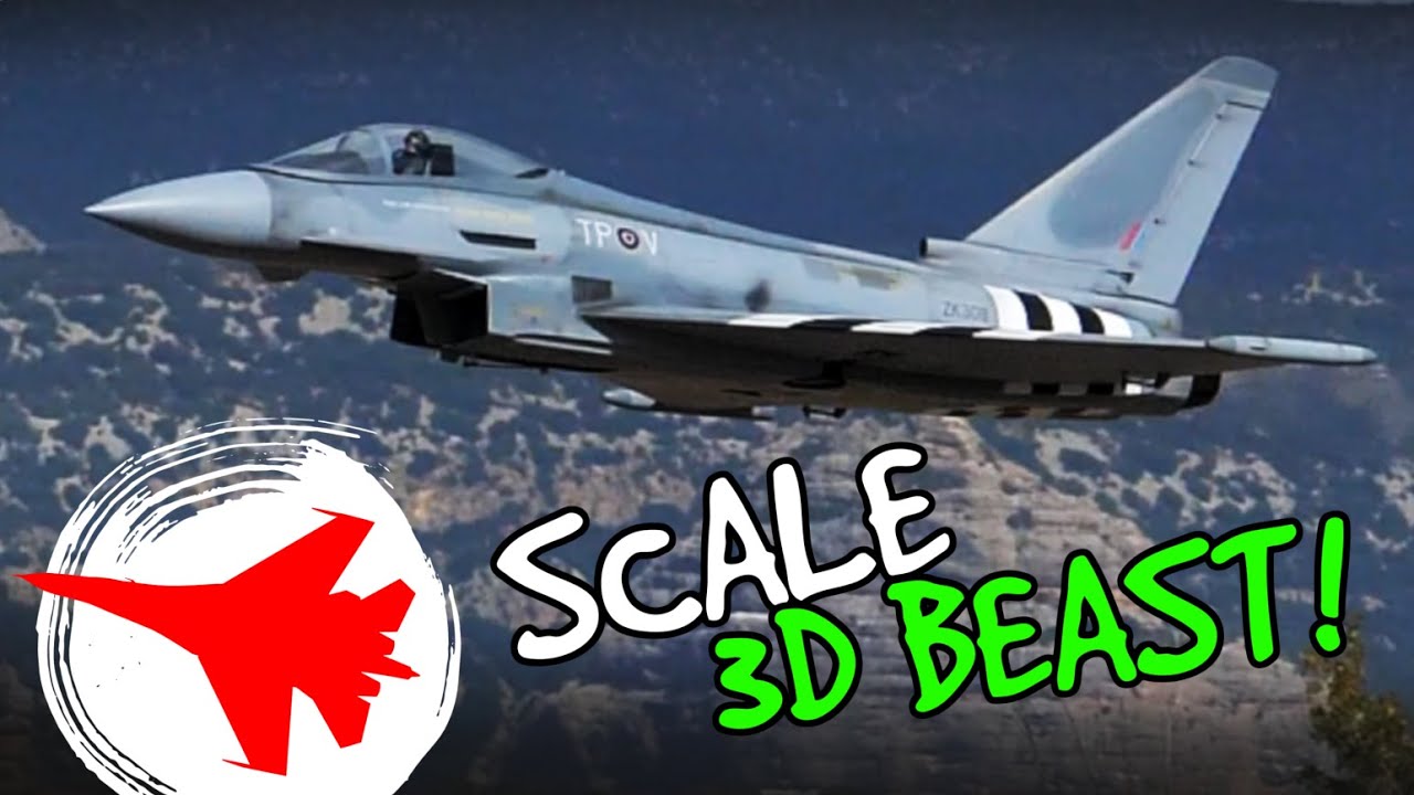 BIG RC Eurofighter with Thrust Vectoring ✈️ Scale Looks, 3D Beast!