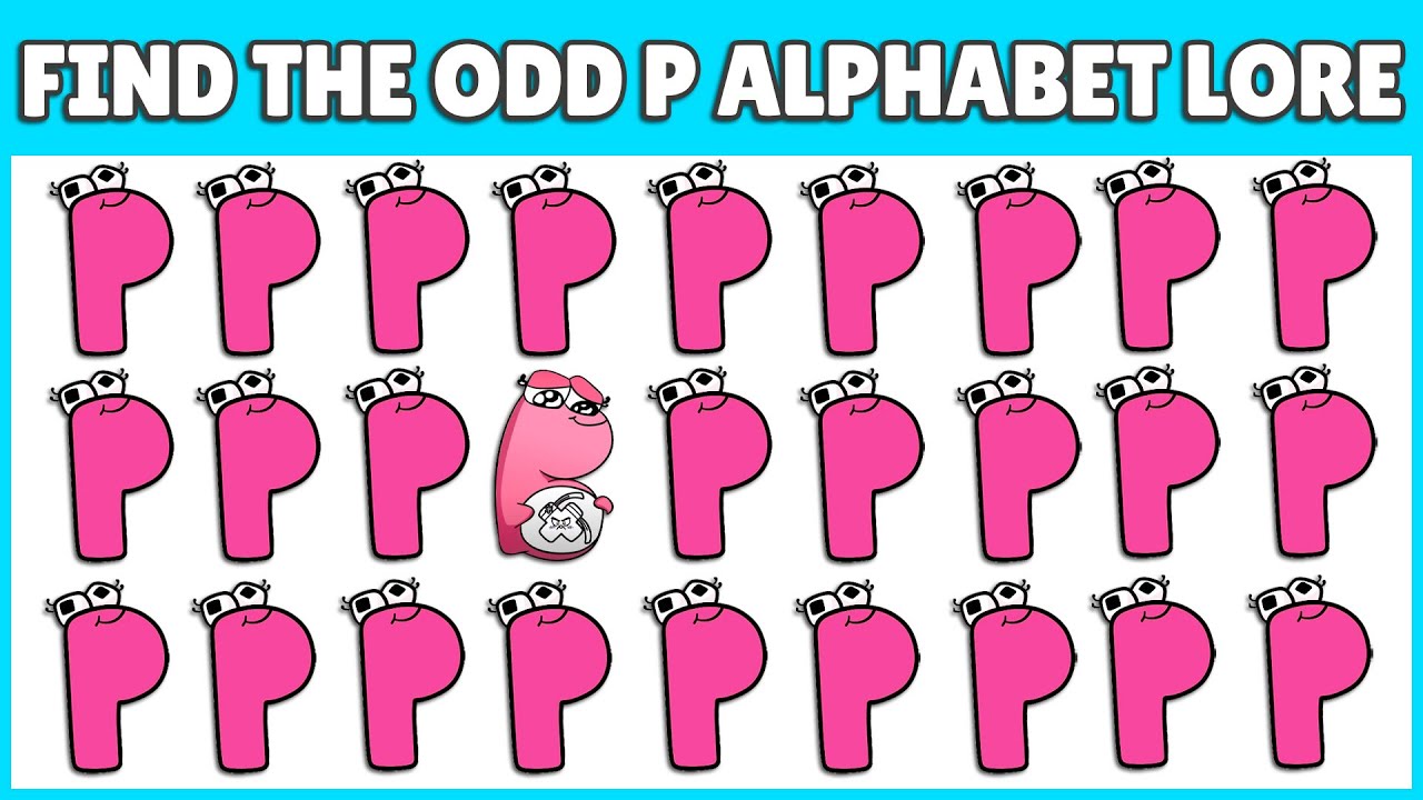 Alphabet Lore Odd One Out Quiz | Spot The Difference P