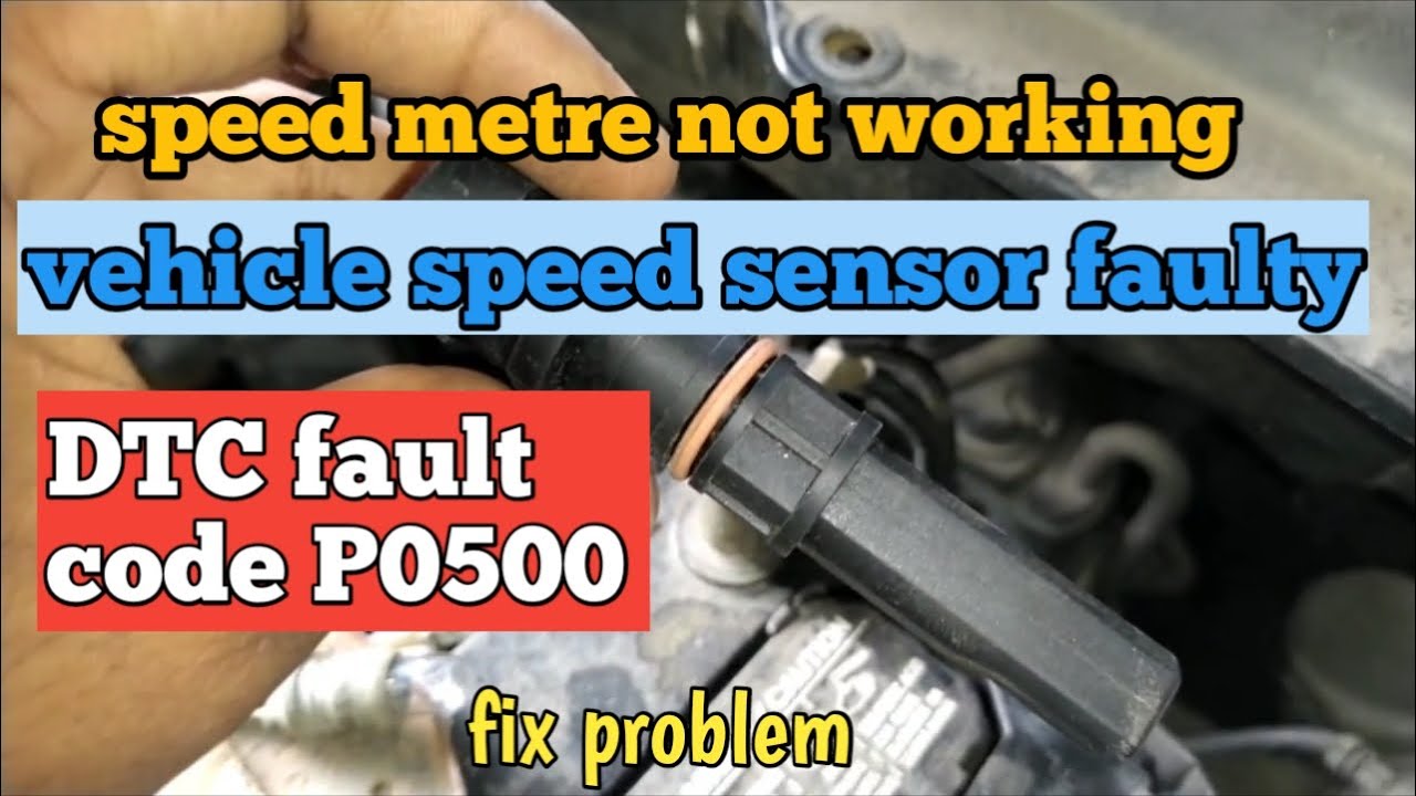 Speed metre not working vehicle speed sensor faulty DTC fault code P0500  Swift.WagonR !Fix problem!