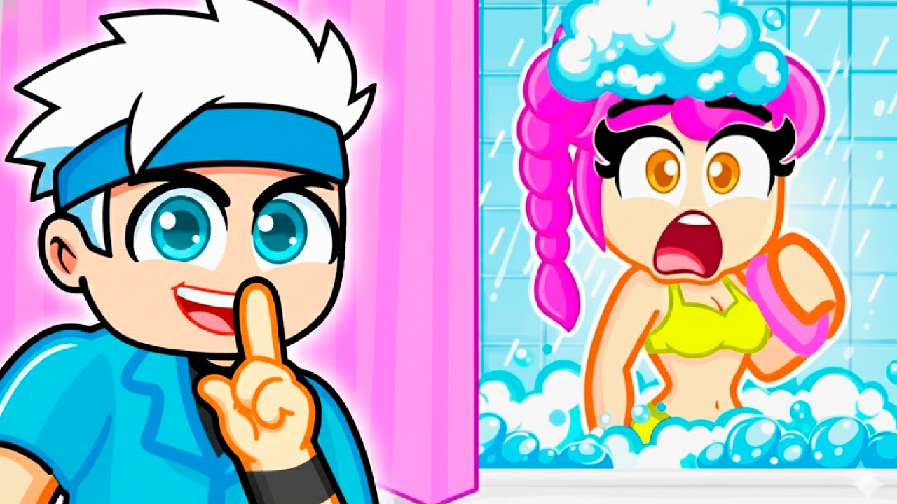 GOTEN e RUMI FICARAM PRESOS no BANHEIRO do ROBLOX (Kpop Demon Hunters)
