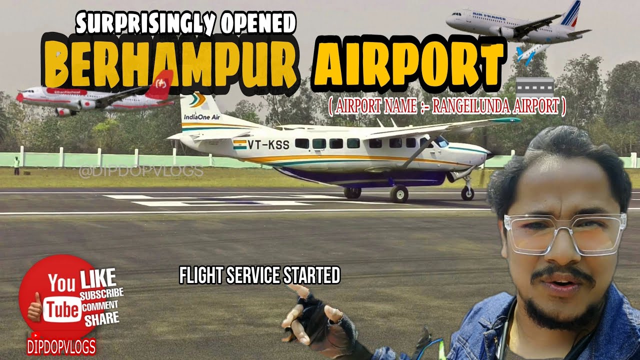 Prathamo thara udila ✈️ FLIGHT  BERHAMPUR thU // RANGEILUNDA AIRPORT // ODISHA #viral #airport