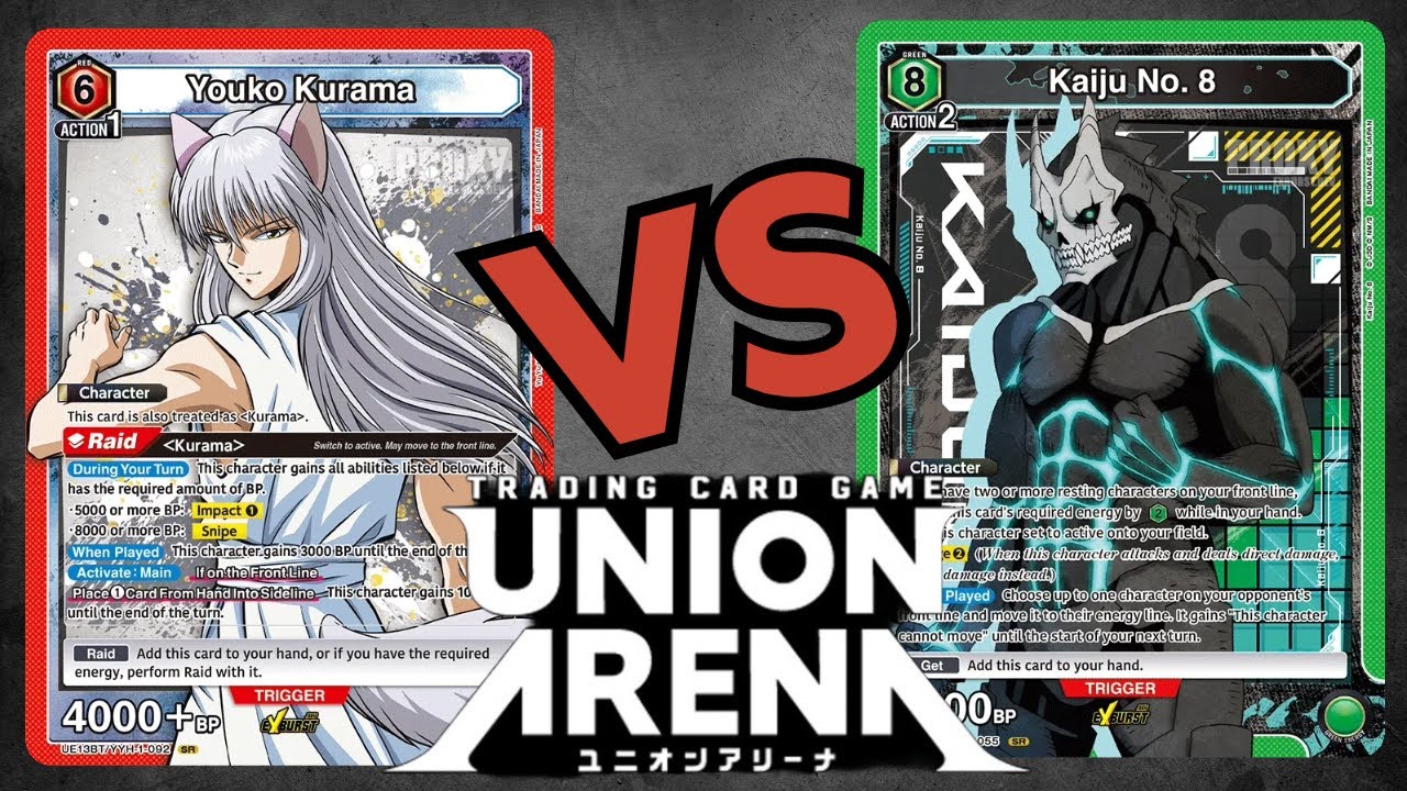 Red Kurama (YYH) vs Green Kaiju No. 8 (KN8) - Union Arena Game