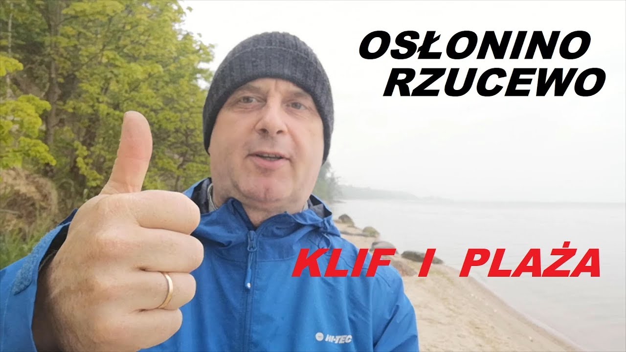 Osłonino - Rzucewo. Klif i dzika plaża.